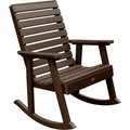 Highwood Usa highwood® Weatherly Outdoor Rocking Chair, Eco Friendly Synthetic Wood In Weathered Acorn Color AD-RKCH2-ACE